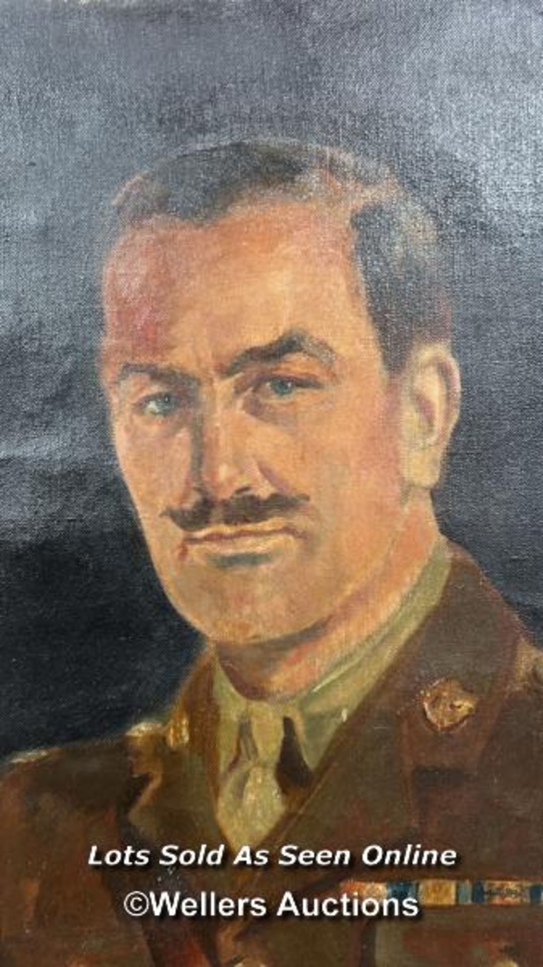 OIL ON CANVAS PORTRAIT OF A MAJOR FROM THE KINGS SOMERSET LIGHT INFANTRY, 76 X 63.5CM - Image 2 of 6
