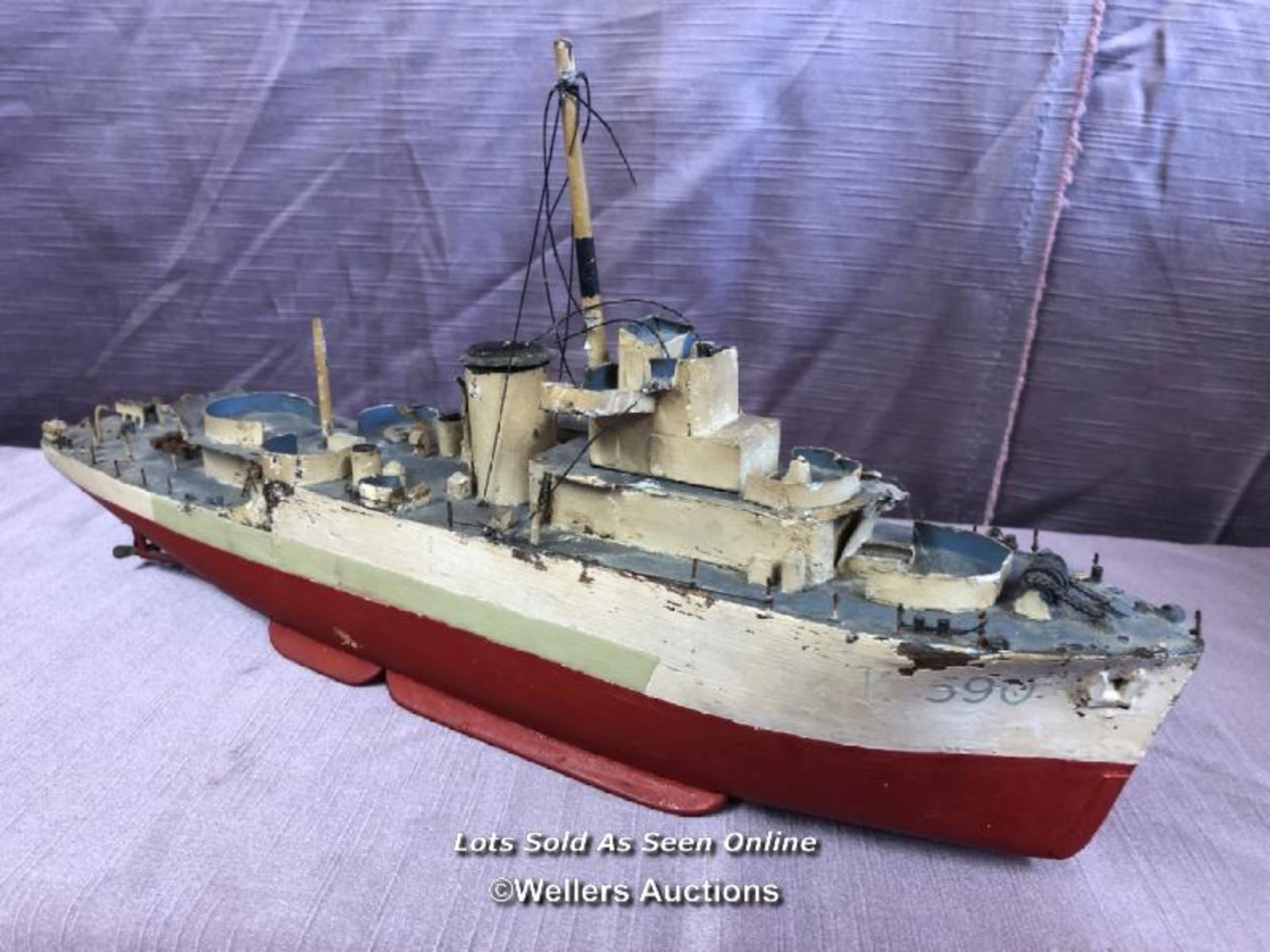 SCRATCH BUILT 1930'S NAVAL CRAFT - Image 3 of 4
