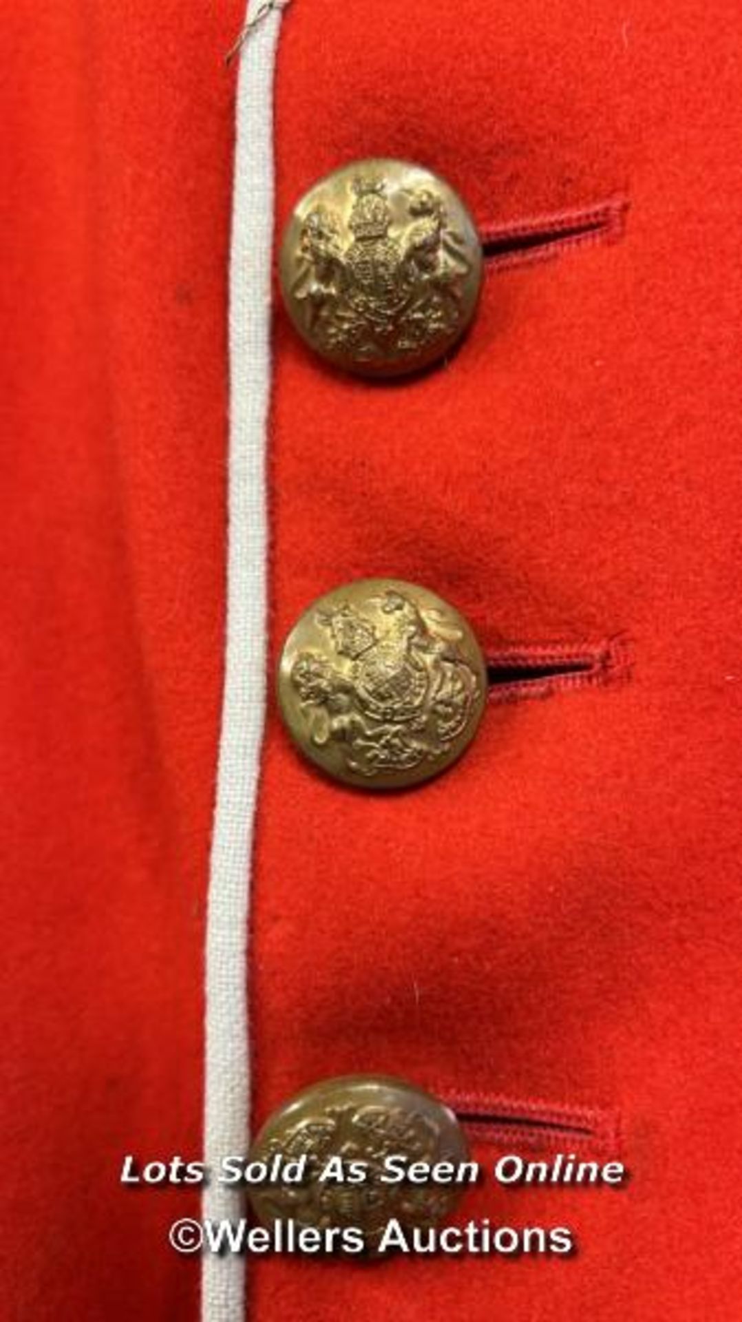 LORD LIEUTENANT ORNATE RED MILITARY DRESS TUNIC - Image 3 of 6