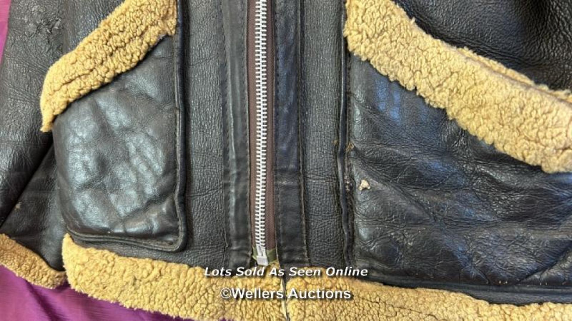 VINTAGE LEATHER FLYING JACKET - Image 2 of 5