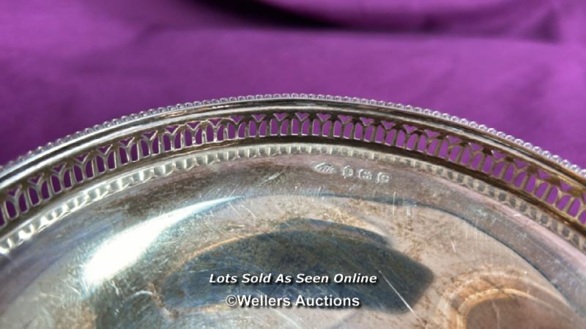 SMALL HALLMARKED SILVER BONBON DISH BY ADIE BROS, DIAMETER 13.5CM, WEIGHT 106GMS - Image 3 of 6