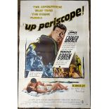 UP PERISCOPE! STARRING JAMES 'MAVERICK' GARNER, ORIGINAL FILM POSTER, 59/53, MADE IN THE USA, 68.5CM