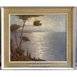 FRAMED OIL ON CANVAS DEPICTING A MEDITERRANEAN SEASCAPE, SIGNED BY J. ANDRE, 59 X 49CM