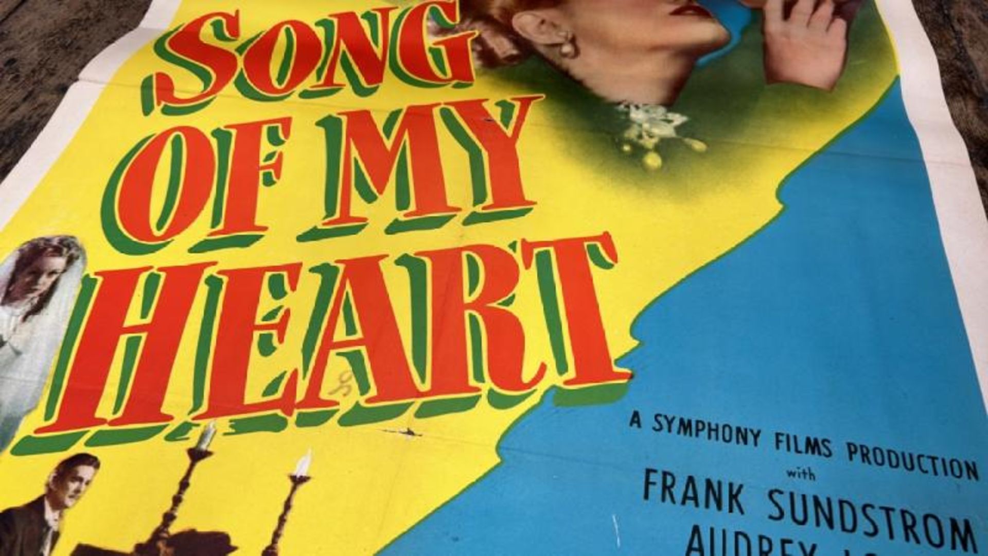 SONG OF MY HEART, ORIGINAL FILM POSTER, 69CM W X 104CM H - Image 3 of 4