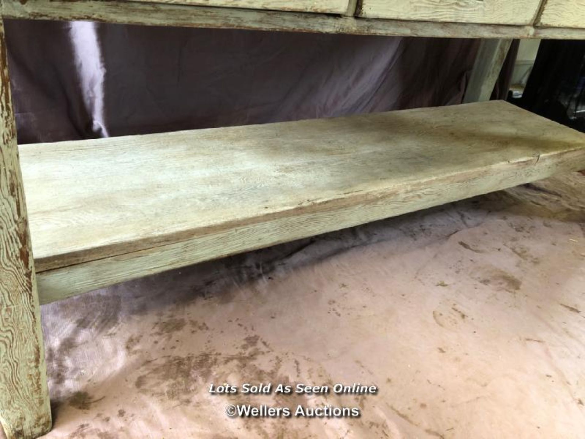 19TH CENTURY FARMHOUSE OAK SERVER WITH FOUR DRAWERS, 182.5 X 76.5 X 76.5CM - Image 5 of 6