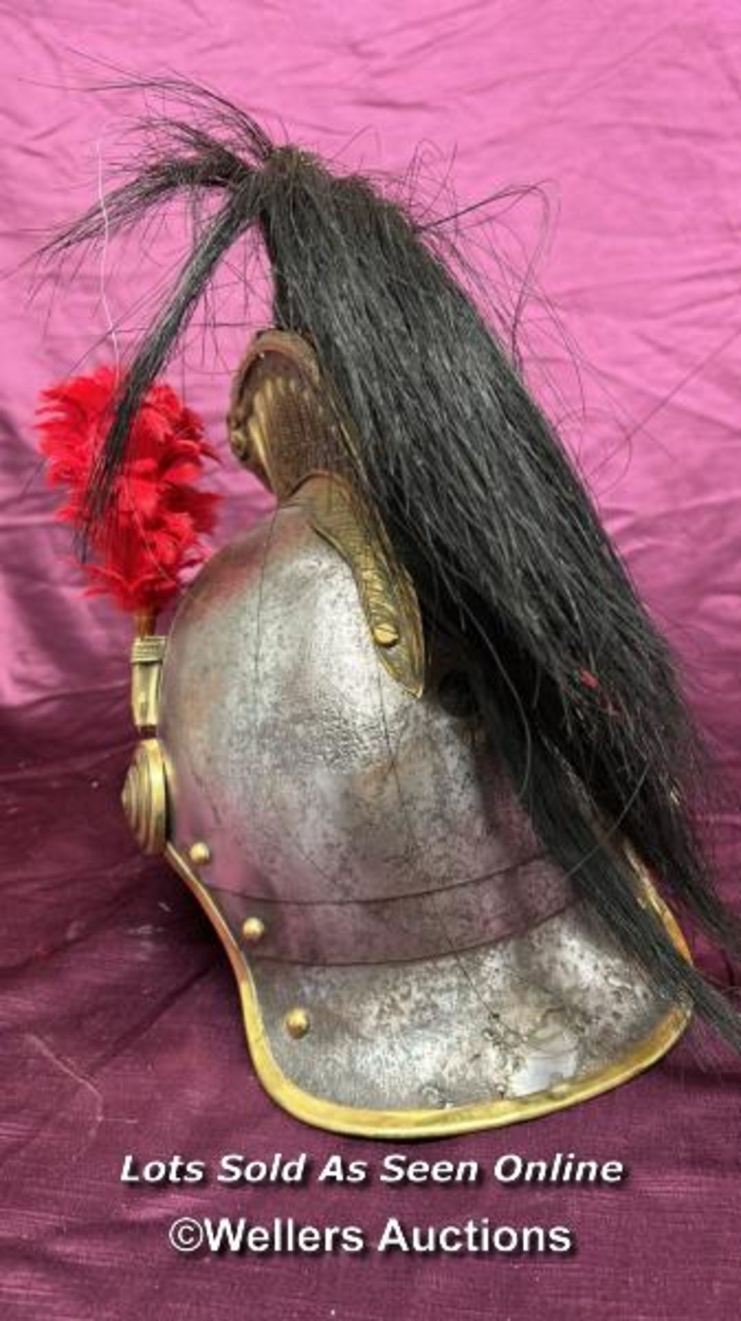 CIRCA 1870'S FRENCH CUIRASSIER HELMET - Image 4 of 5