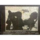 'LAST TANGO IN PARIS' MARLON BRANDO FILM POSTER, PASTED ONTO BOARD FOR THEATRICAL USE, POSTER SIZE