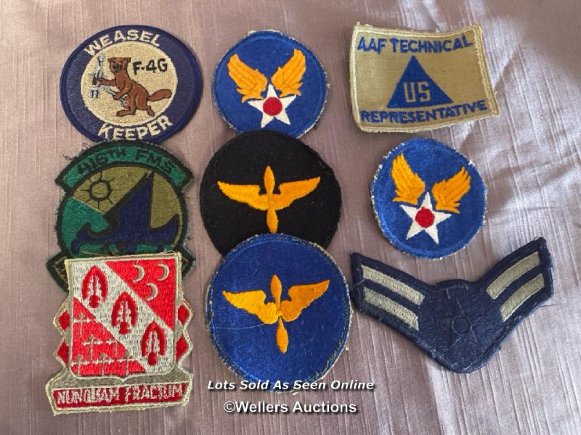 SELECTION OF AMERICAN ARMY AIRFORCE FORMATION PATCHES