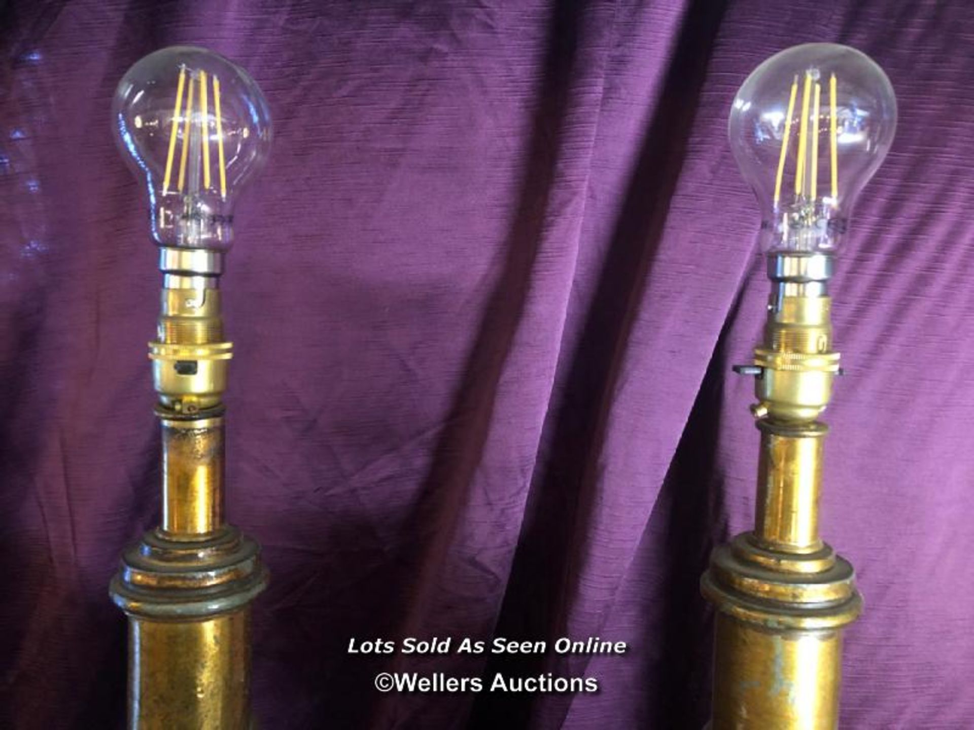 PAIR OF LARGE SCALE CONTINENTAL CONVERTED BALUSTER LAMPS, APPROX HEIGHT 70CM - Image 3 of 4