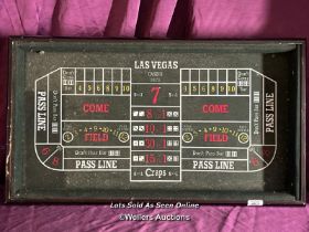 LAS VEGAS CRAPS BOARD, 78 X 48CM