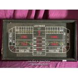 LAS VEGAS CRAPS BOARD, 78 X 48CM