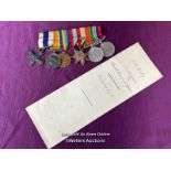 SET OF ASSORTED WORLD WAR ONE AND WORLD WAR TWO MILITARY MEDALS AWARDED TO LIEUTENANT J. W. BUCKLEY,