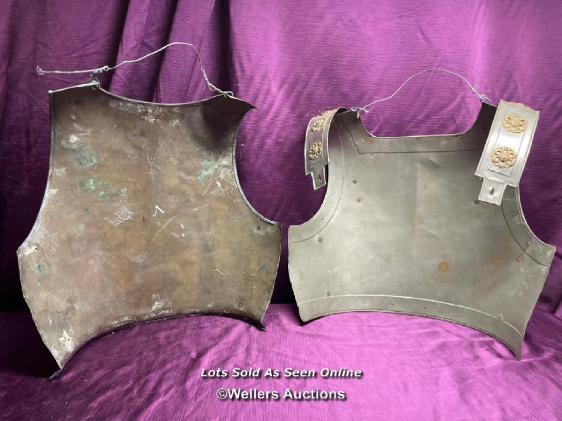 TWO 20TH CENTURY THEATRICAL BREAST PLATES - Image 4 of 4