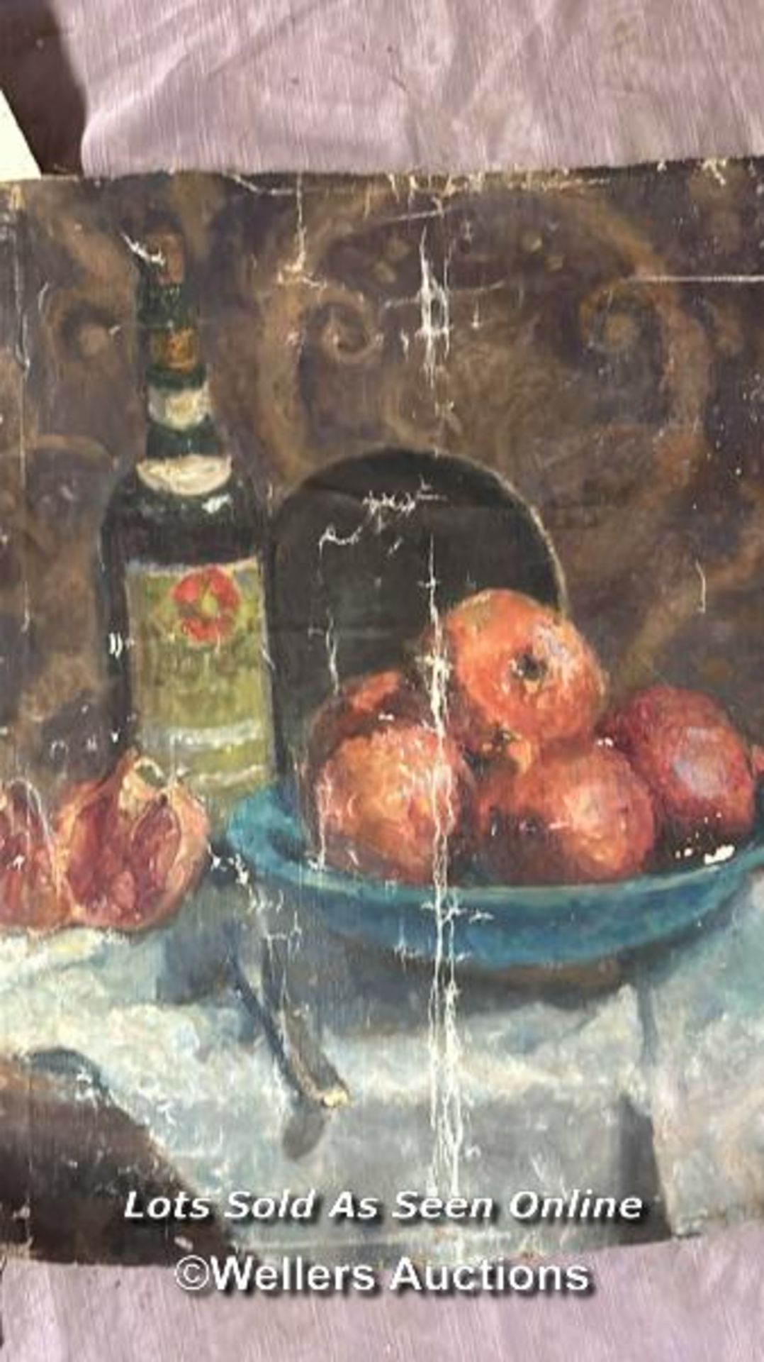FIVE OIL ON CANVAS STILL LIFE PAINTINGS - Image 6 of 6