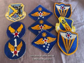 SELECTION OF AMERICAN ARMY AIRFORCE FORMATION PATCHES