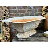 PAIR OF FRENCH CAST IRON PLANTERS