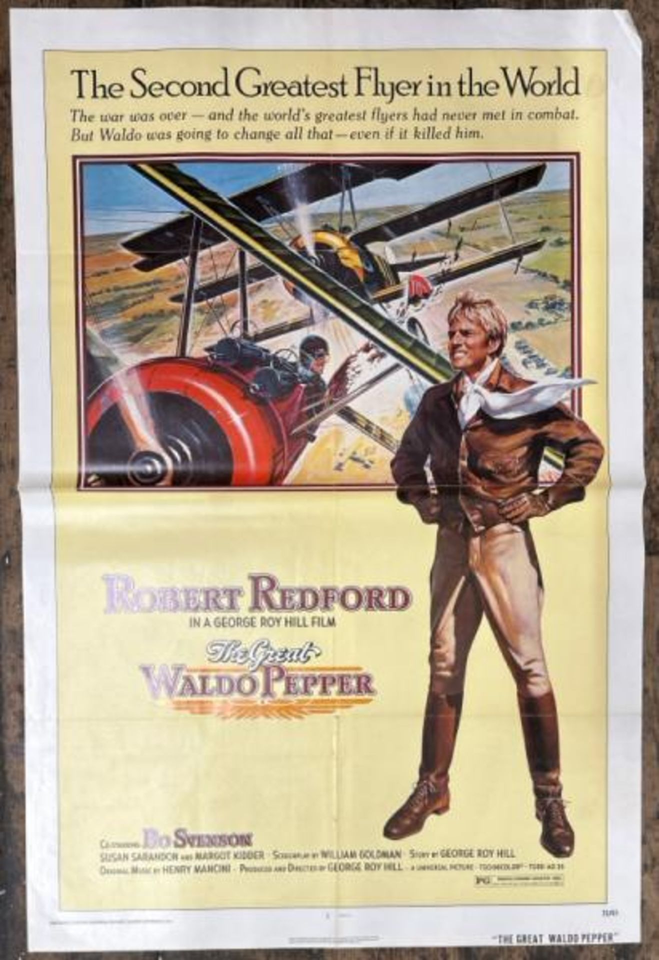 THE GREAT VALDO PEPPER, THE SECOND GREATEST FLYER IN THE WORLD STARRING ROBERT REDFORD, ORIGINAL
