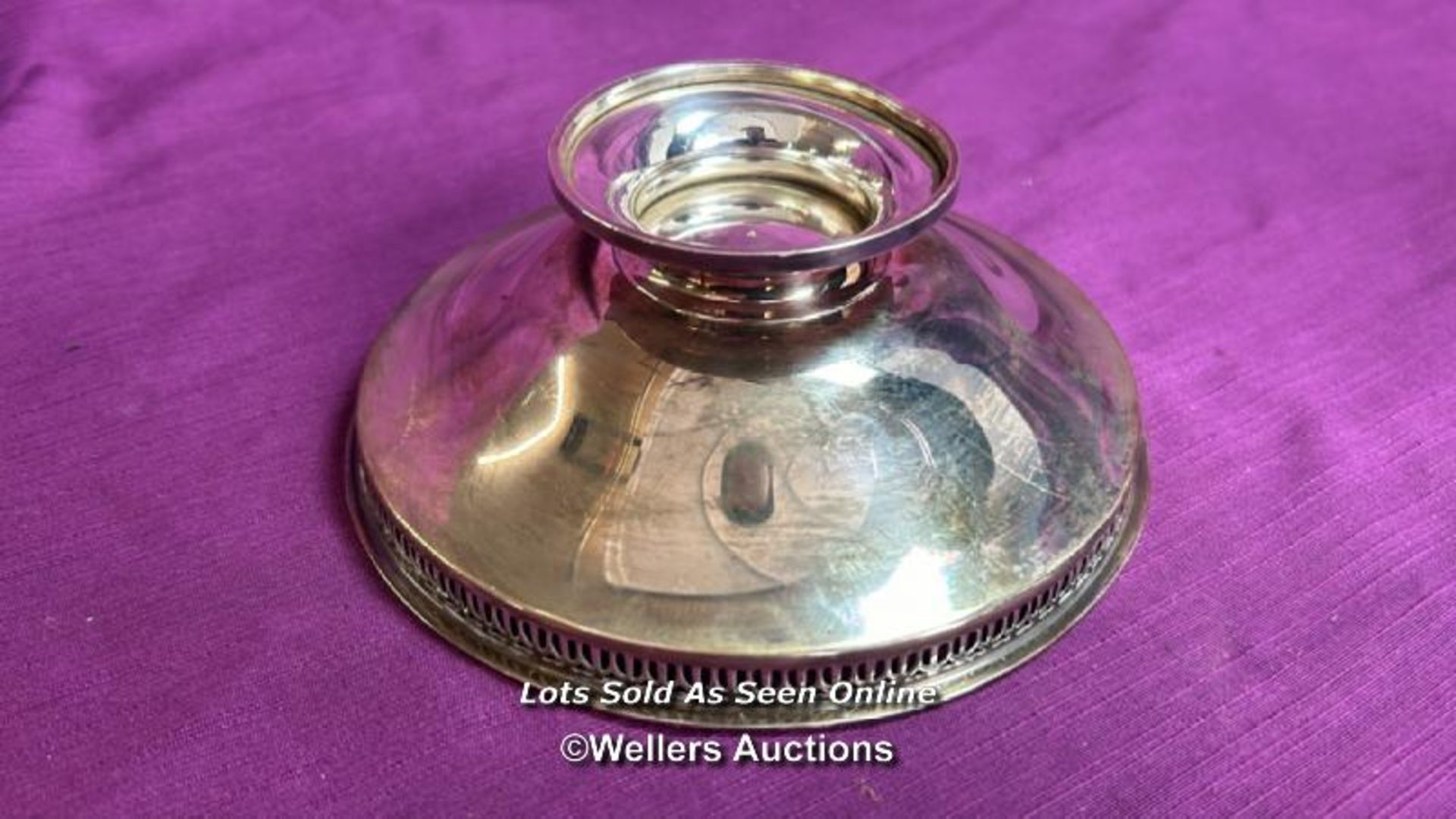 SMALL HALLMARKED SILVER BONBON DISH BY ADIE BROS, DIAMETER 13.5CM, WEIGHT 106GMS - Image 5 of 6