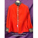 LORD LIEUTENANT ORNATE RED MILITARY DRESS TUNIC