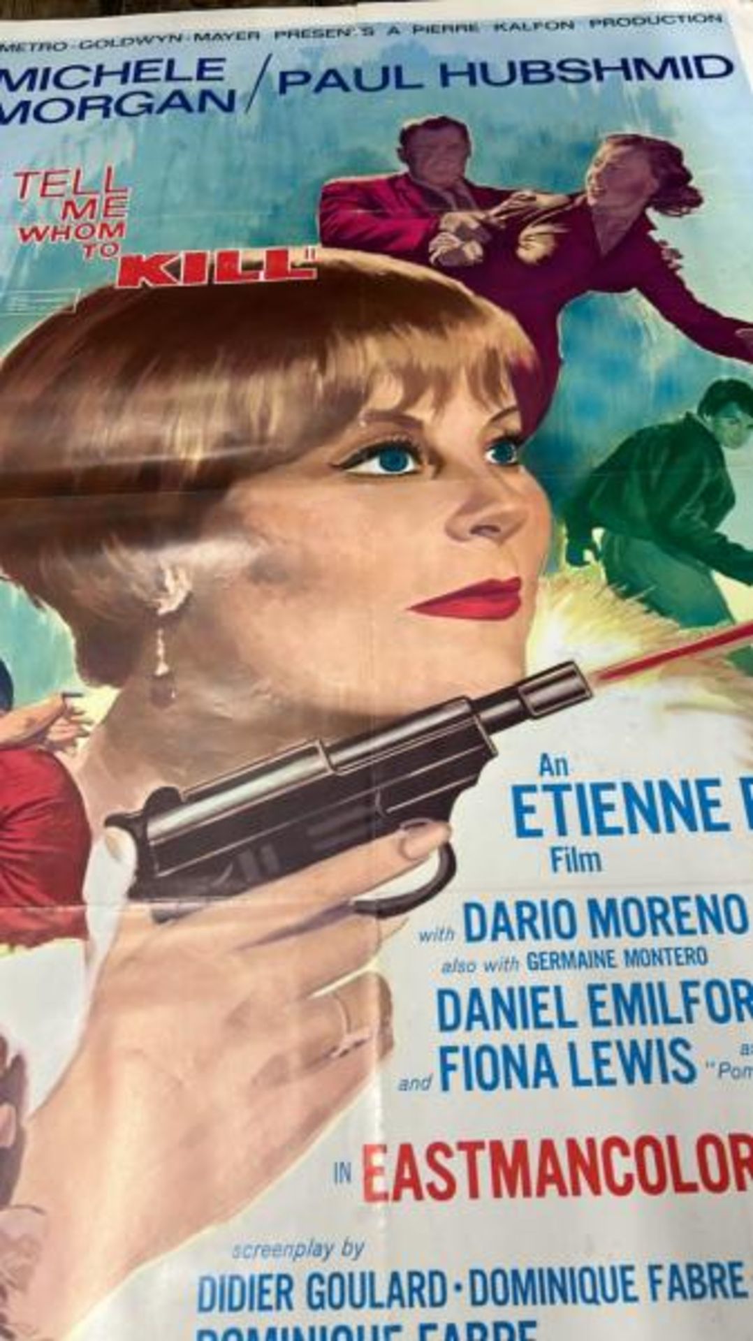 TELL ME WHOM TO KILL, ORIGINAL FILM POSTER, 68.5CM W X 104CM H - Image 2 of 3