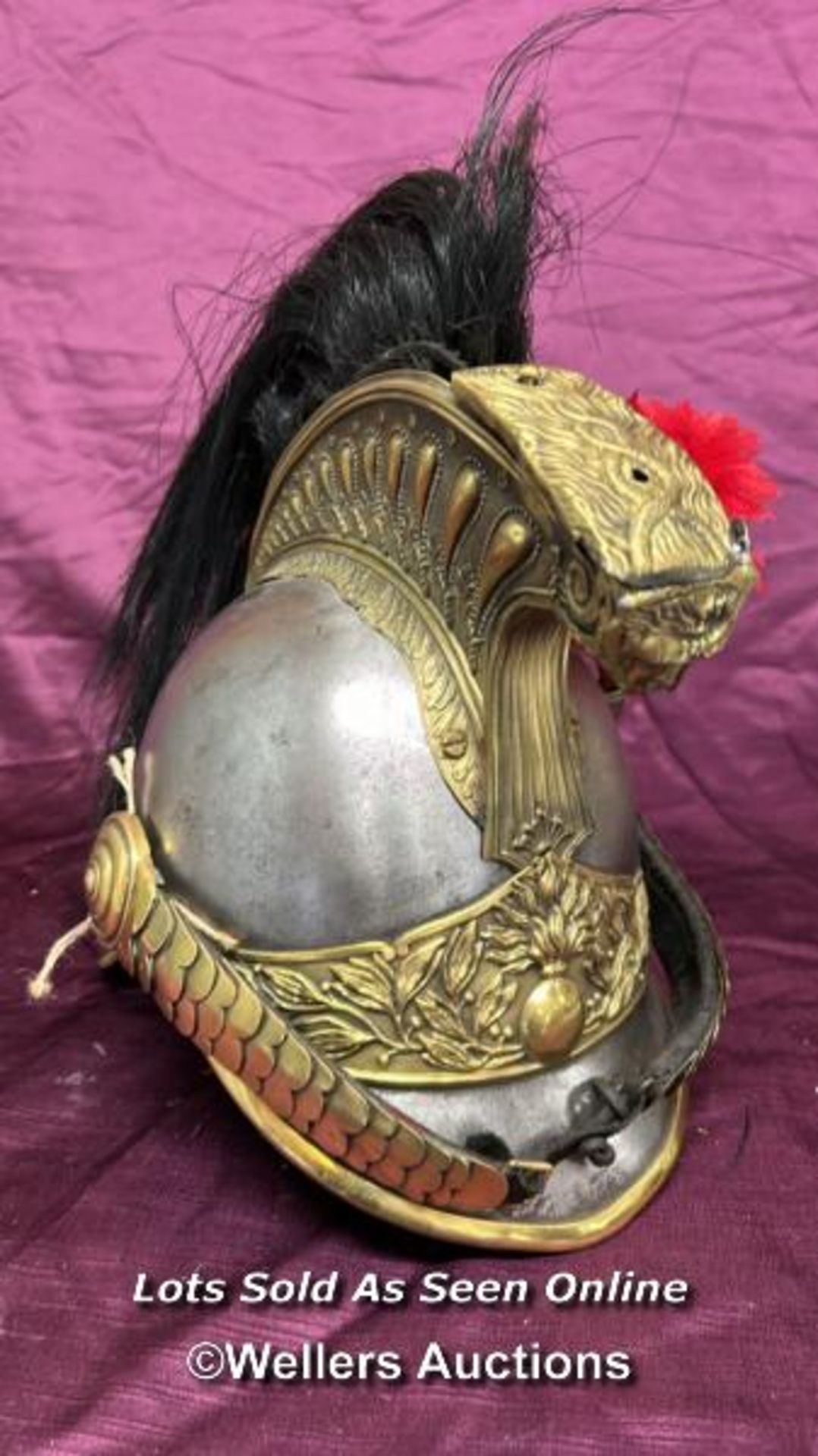 CIRCA 1870'S FRENCH CUIRASSIER HELMET - Image 2 of 5