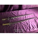 PAIR OF BAYONETS, BOTH APPROX LENGTH 170CM