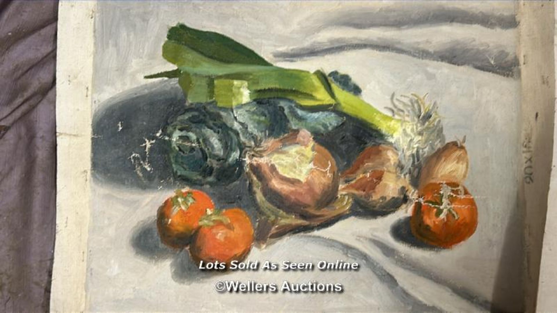 FIVE OIL ON CANVAS STILL LIFE PAINTINGS - Image 3 of 6