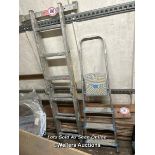 1X COLLAPSABLE LADDER WITH OF FOLDING STEP LADDERS