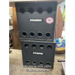 PAIR OF DYNAMIX SPEAKER CABS