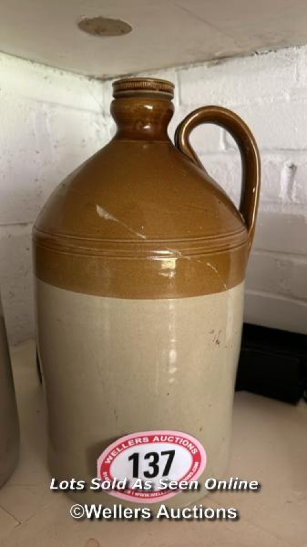 2X SALT GLAZED JUGS - Image 2 of 3