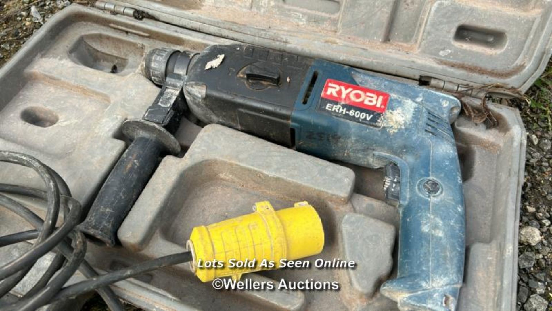 RYOBI 110V ERH-600V ELECTRIC DRILL, WITH CASE - Image 2 of 3