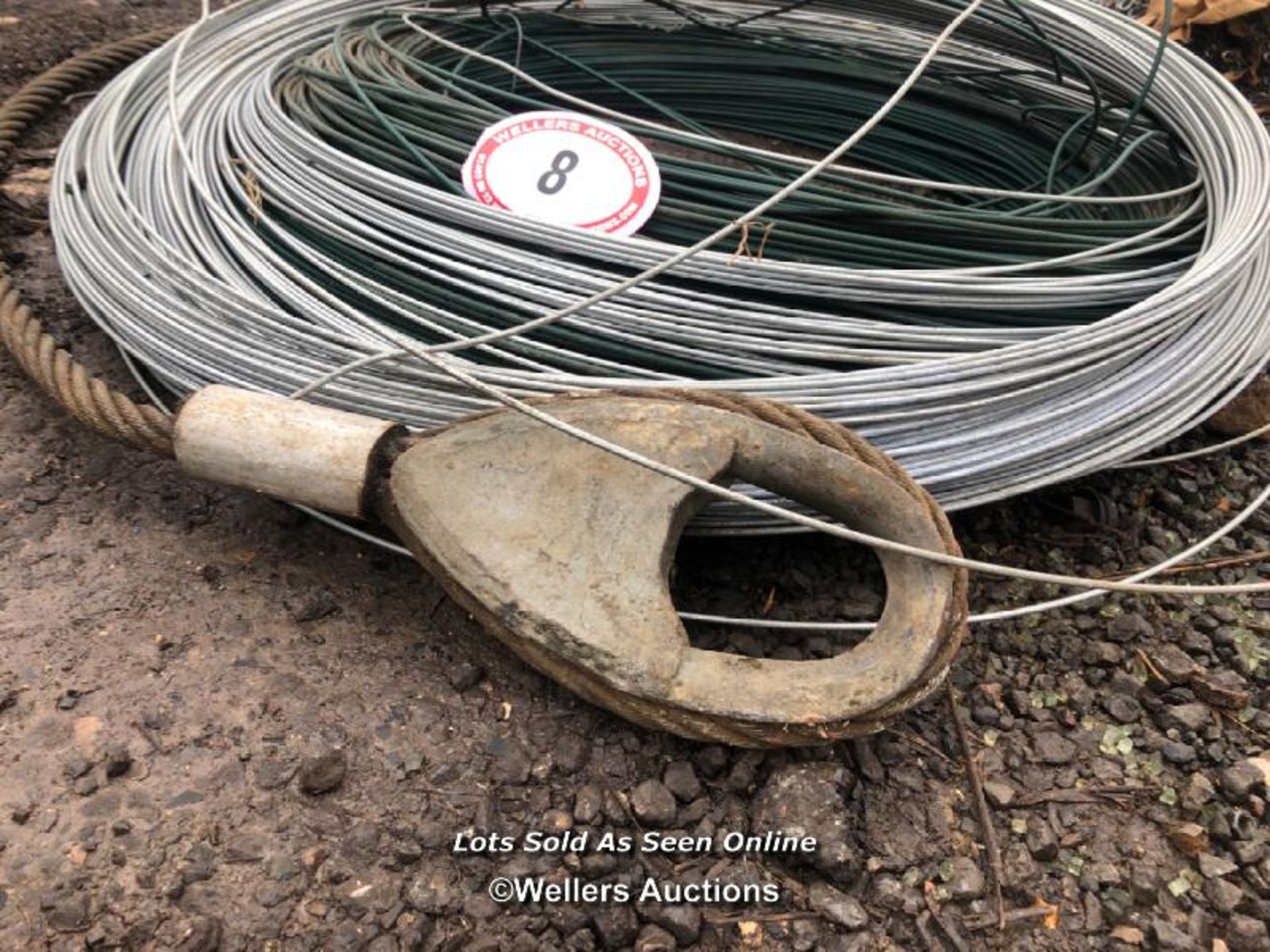 QUANTITY OF GALVANISED/COATED WIRE - Image 2 of 2