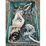 CRATE OF RAINWATER DOWNPIPE CLIPS