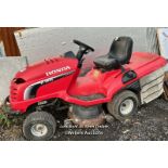 HONDA 2417 V-TWIN HYDRO STATIC RIDE ON MOWER, GOOD RUNNER, WITH KEY, RECENTLY SERVICED