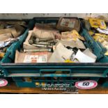CRATE FULL OF HARDWARE INC. UNIFIX BOLT ANCHORS AND MORE
