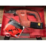 HILTI WSR650 A HAMMER DRILL WITH GENERIC BATTERY, IN CASE