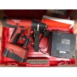 HILTI UH240A HAMMER DRILL WITH BATTERY AND CHARGER, IN CASE