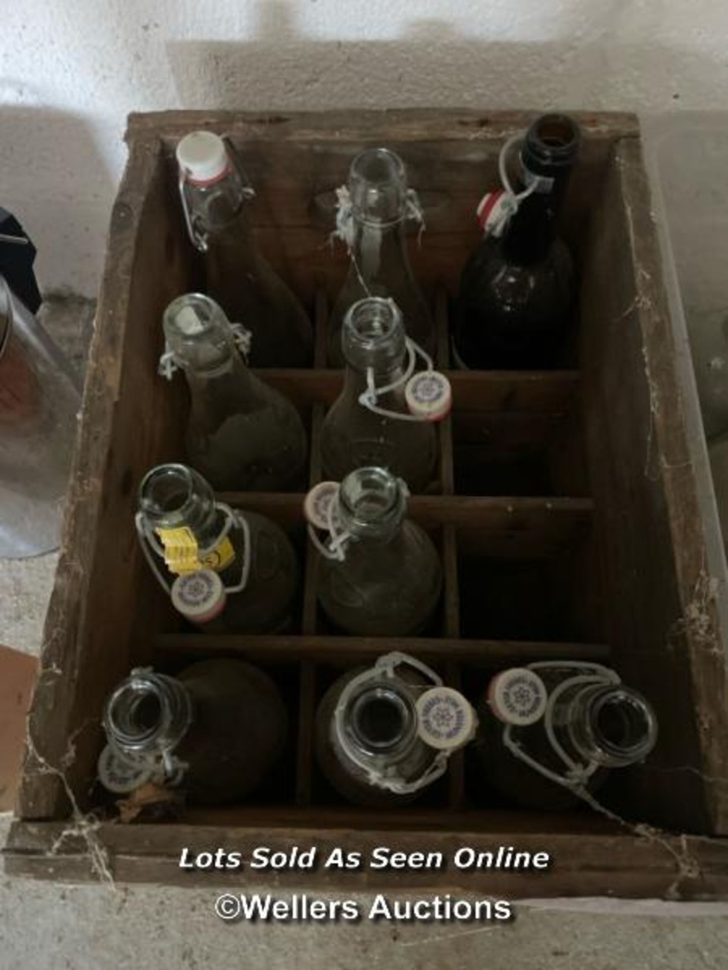2X CRATES OF VINTAGE GLASS BOTTLES, ONE CRATE IS WATNEY MAN BRIGHTON - Image 2 of 3