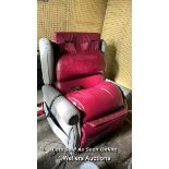 LEATHER ELECTRIC RECLINER CHAIR WITH CONTROL