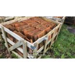 CRATE OF APPROX. 400X HANDMADE CLAY PEG TILES, 26CM (L) X 17CM (W) X 1.5CM (D)