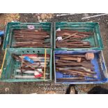 LARGE SELECTION OF ELECTRICAL BREAKER CHISELS AND PARTS