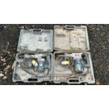 2X RYOBI LIGHTWEIGHT BREAKERS, IN CARRY IN CASES