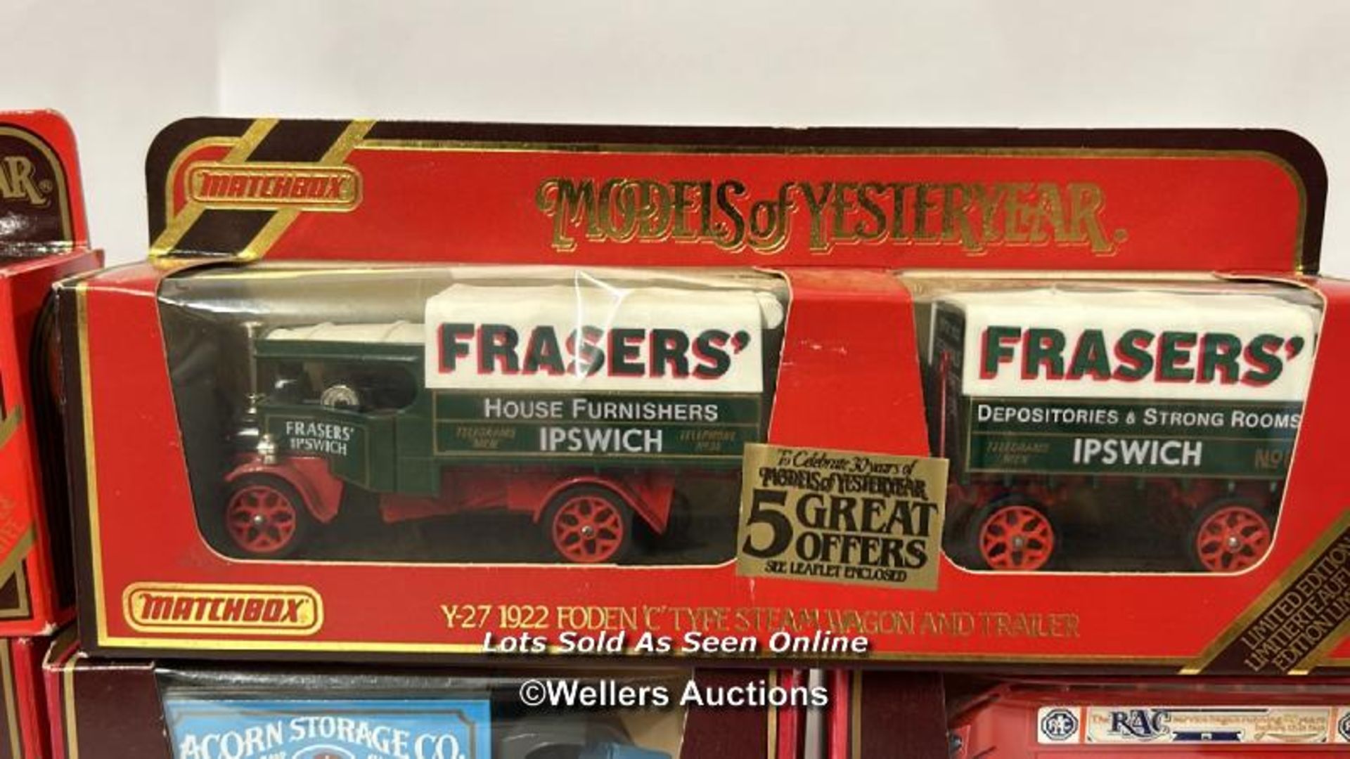 Thirteen assorted Matchbox Models of Yesteryear trucks and buses including 1922 Foden 'C' Type steam - Image 4 of 7