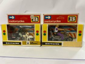Two boxed unpunched Britain's Motorcycles including U.S. Sheriff / AN14