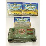 Battery powered Tinplate tank with Three new & sealed Micro Machines no.17 Civil War sets / AN20