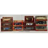Eleven assorted Matchbox Models of Yesteryear cars including 1960 Grand Prix Ferrari Dino Y16 / AN11