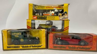 Four assorted boxed model cars to include, Dinky no.476 1913 Morris Oxford (Bullnose), Corgi Whiz