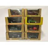 Seven assorted Brumm model cars including 1934-1936 Bugatti and one Rio Volkswagen "Maggiolino" 1949