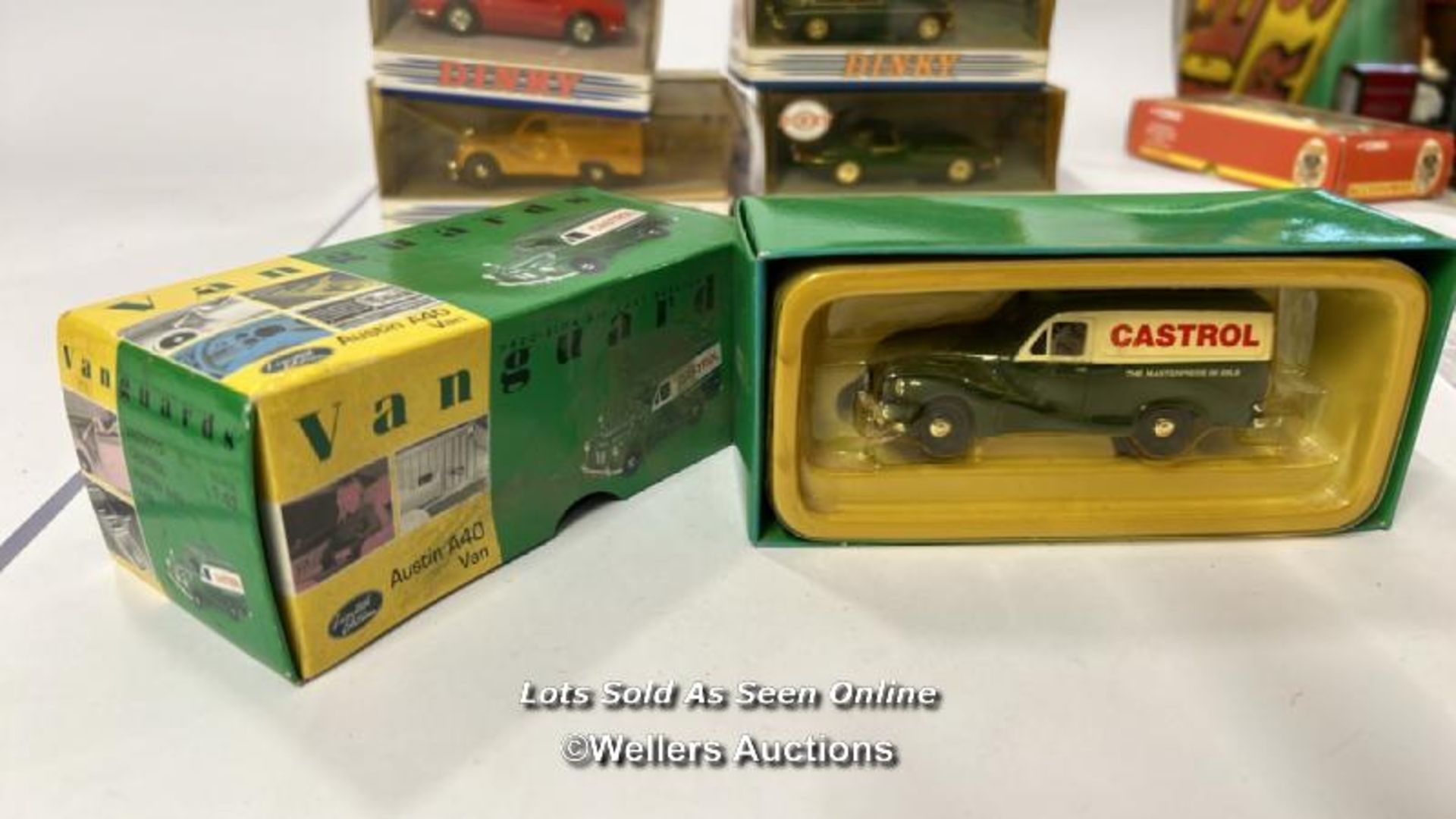 Four Dinky diecast cars and one Vanguards van including 1968 Jaguar E-type and 1973 Ferrari / AN3 - Image 2 of 10
