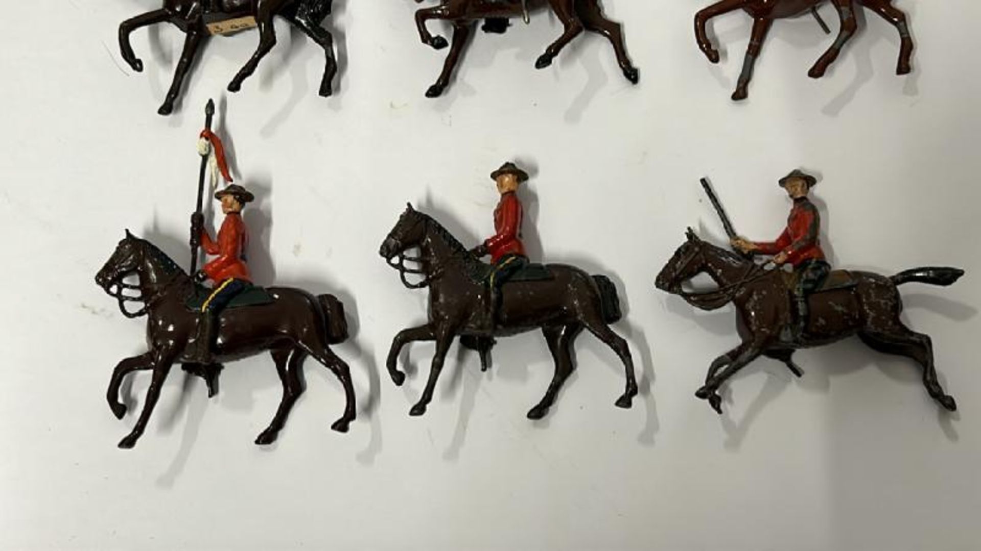 Britains lead horse mounted figures to include Canadian Mounted Police and assorted soldiers ( - Image 2 of 7